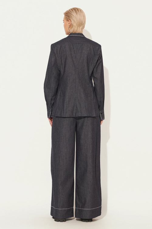 Blue Zevra Pant Suit