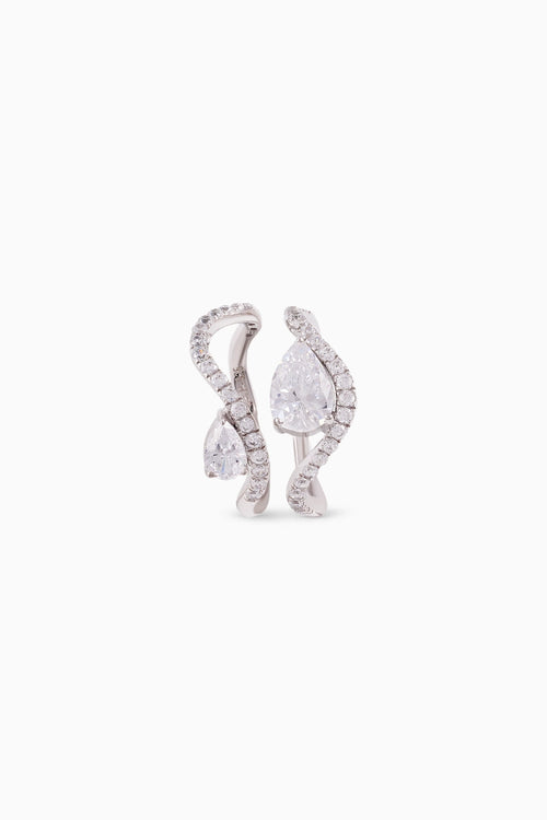 Dual Pear Solitaire Ring