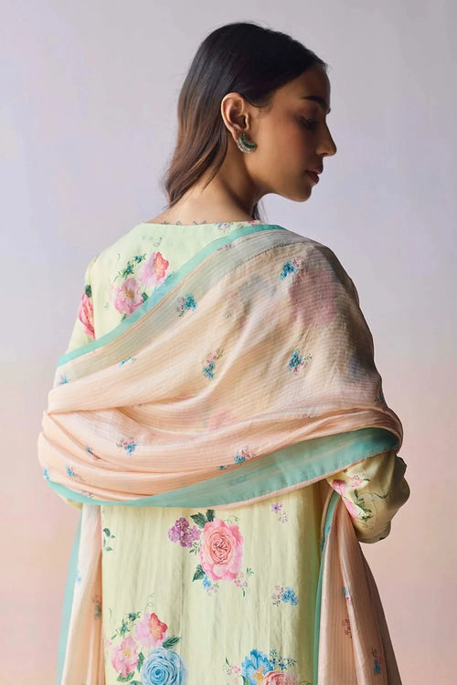 SoulFlower Green Dupatta