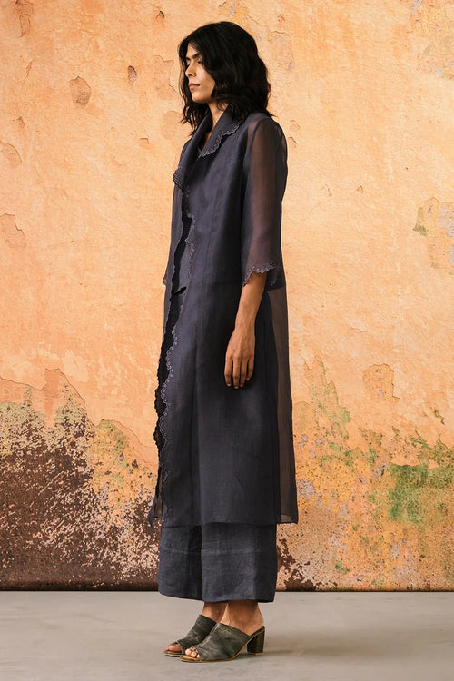 Stone Blue Luna Jacket with Top and Pants