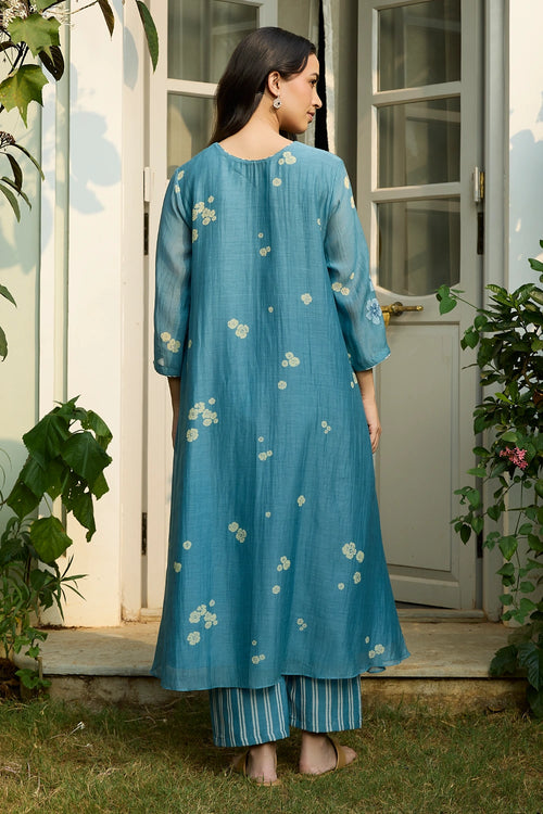 Ocean Blue Applique Co-ord Set