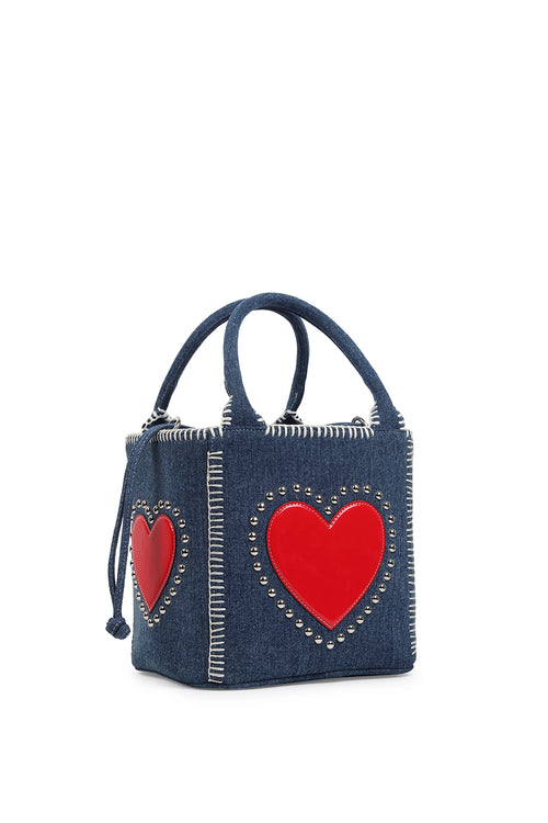 Kirana Blue Denim Mini Tote Bag