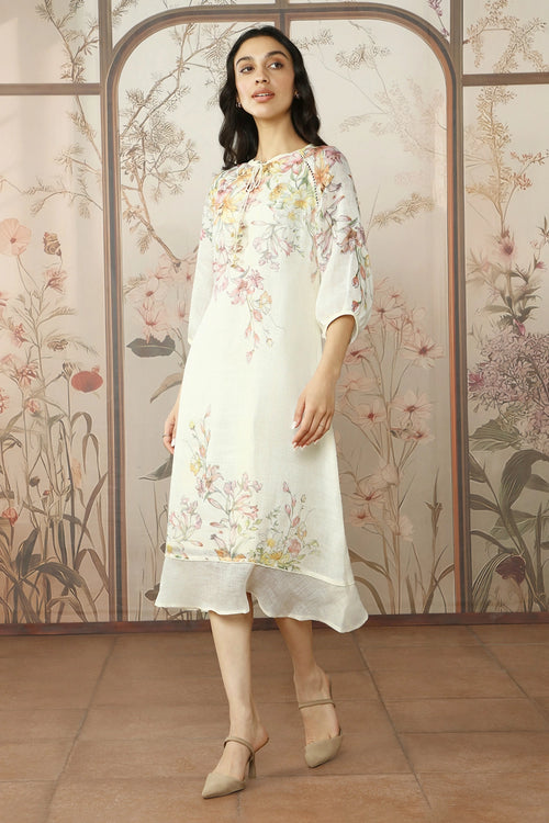 Candy Blossom Kismat Off-White Dress