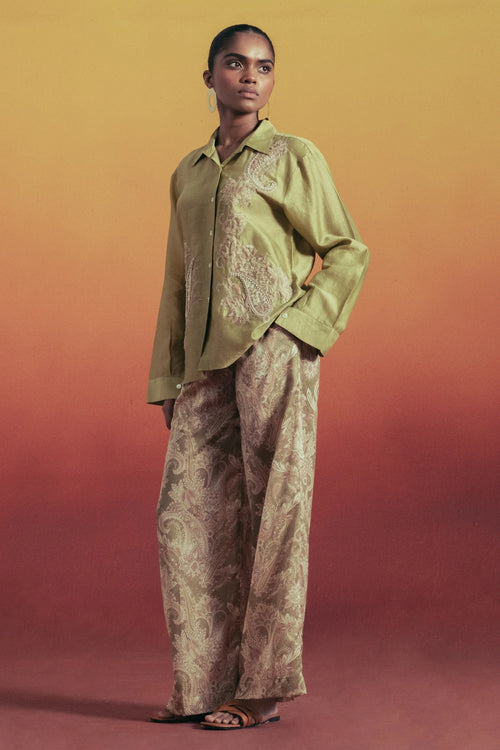 Olive Paisley Set