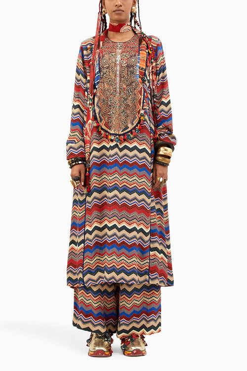 Multi Wave Rudra Kurta Set