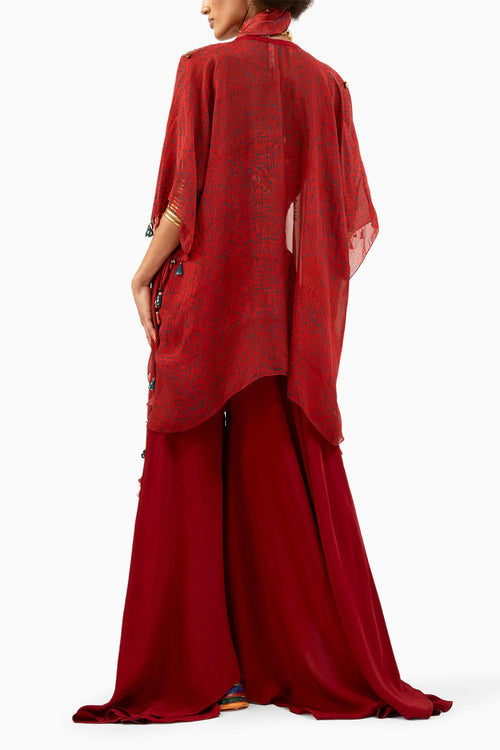 Sindoor Veni Dupatta Jacket Set