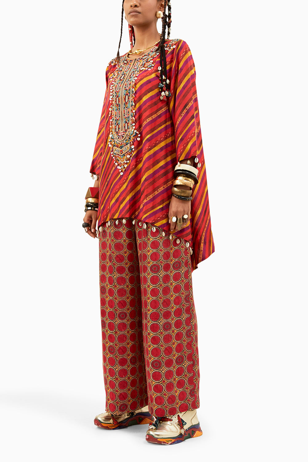 Sindoor Mitra Short Kurta with Trouser Set