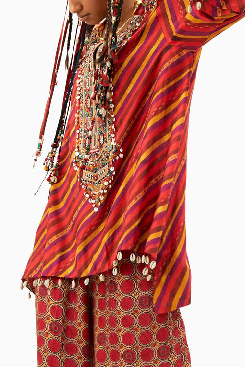 Sindoor Mitra Short Kurta with Trouser Set