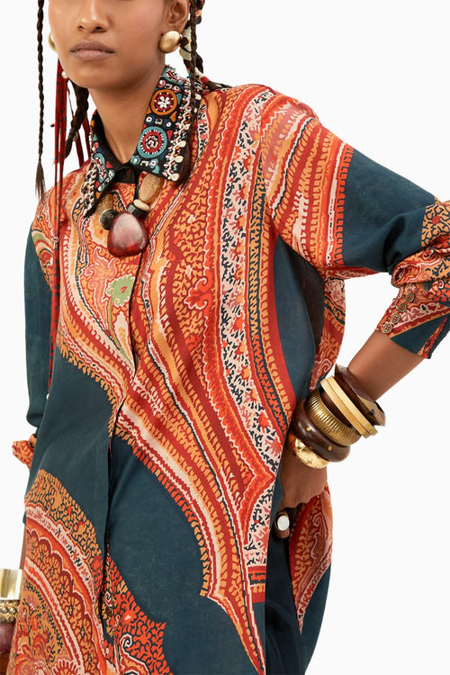 Deep Teal Atri Shirt