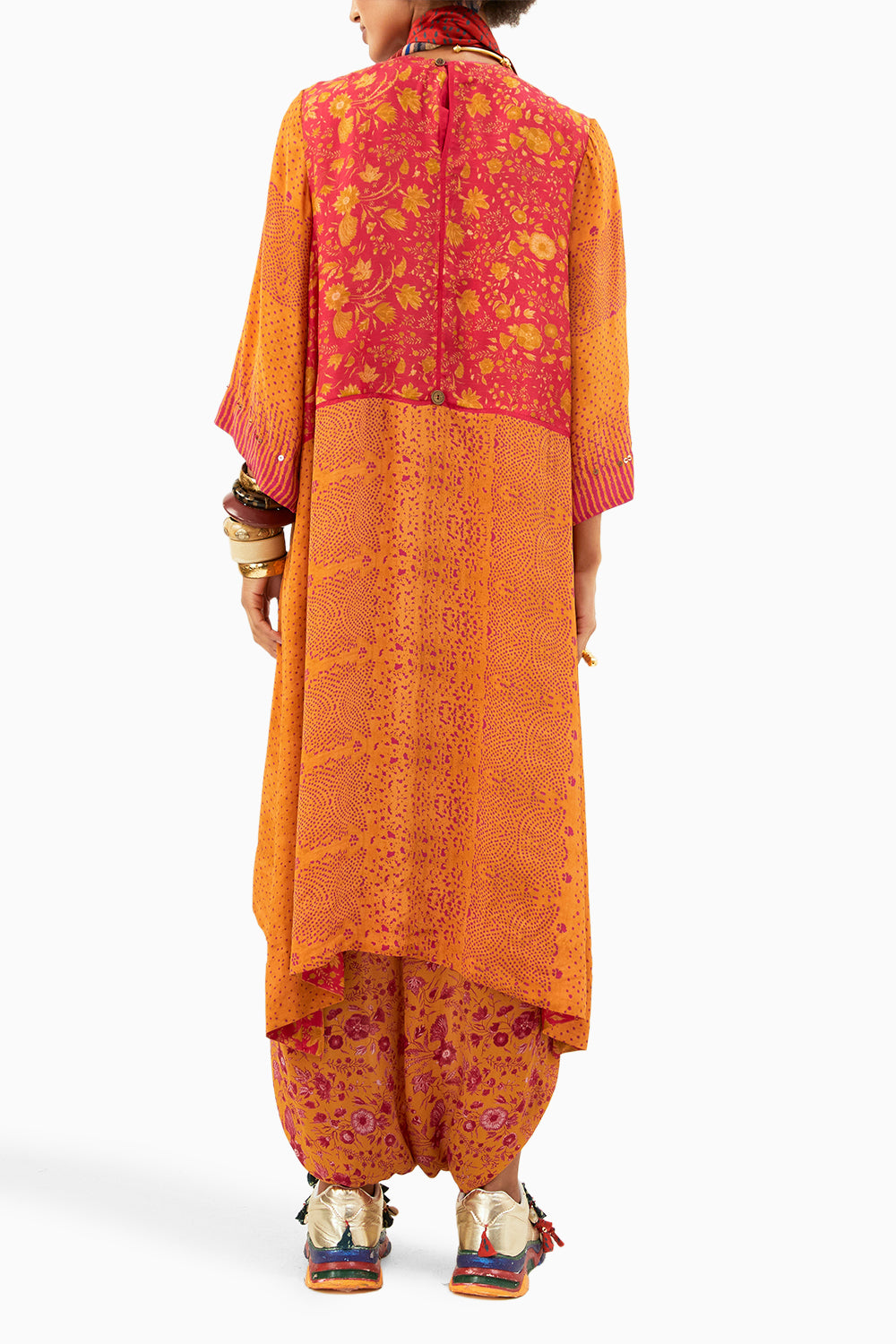 Yellow Topaz Mitra Long  Kurta Set with Dupatta