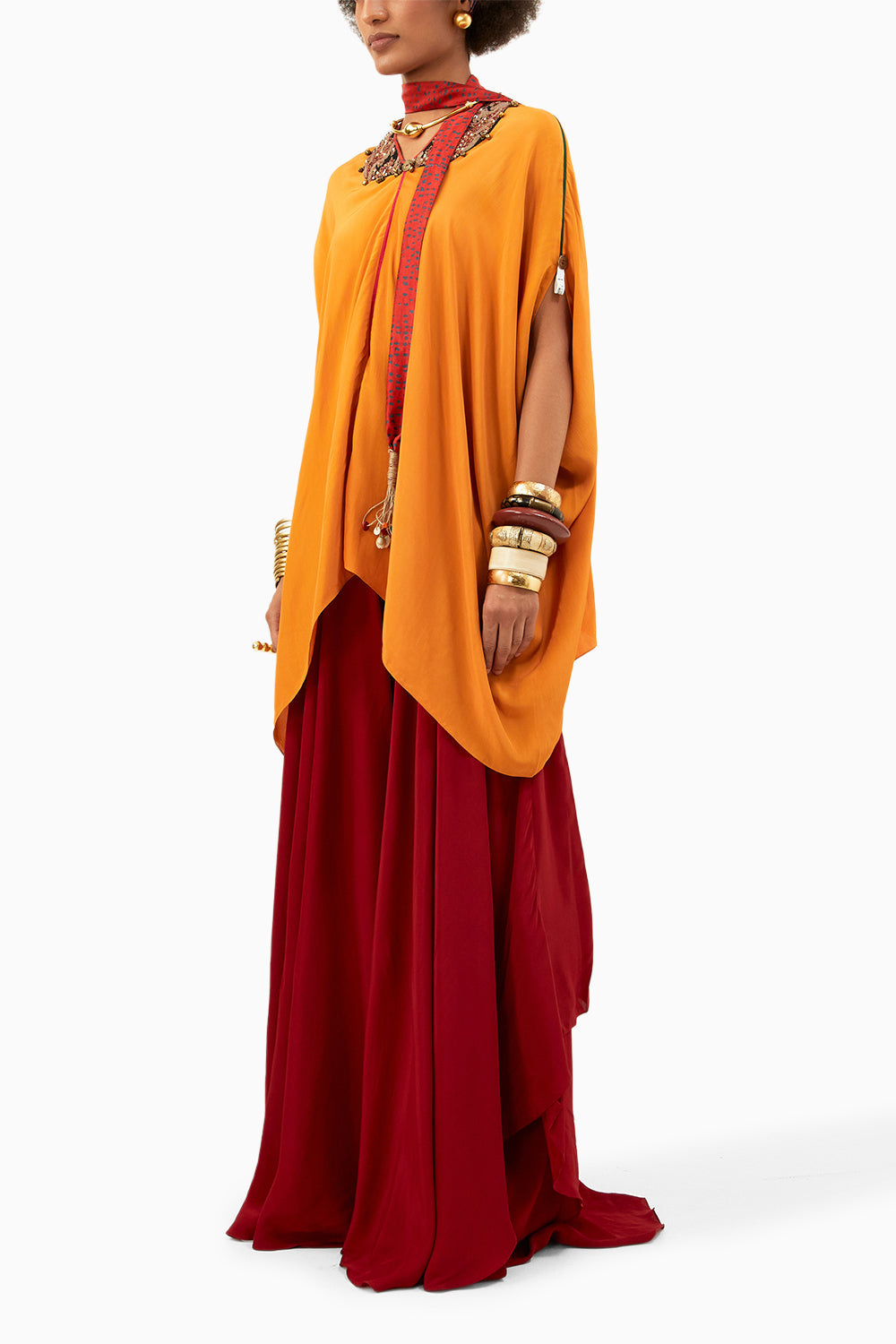 Topaz Sindoor Fizaa Kaftan Tunic Set