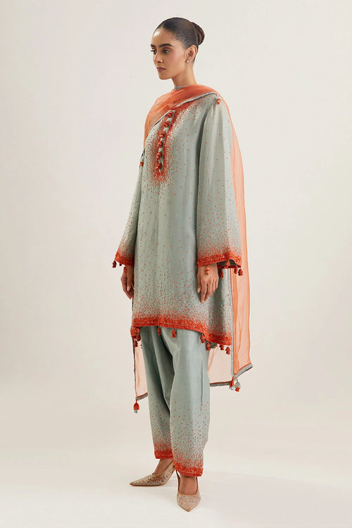 Meera Powder Blue Kurta Set