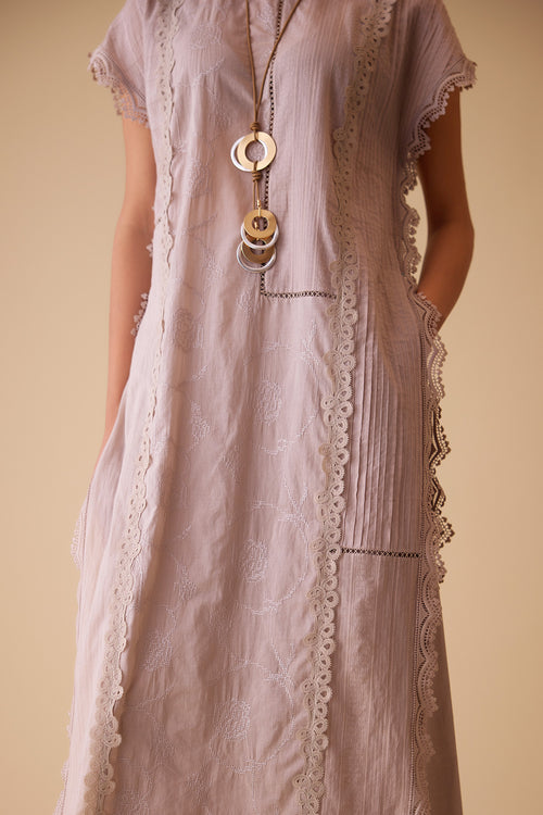 Beige Delna Co-ord Set
