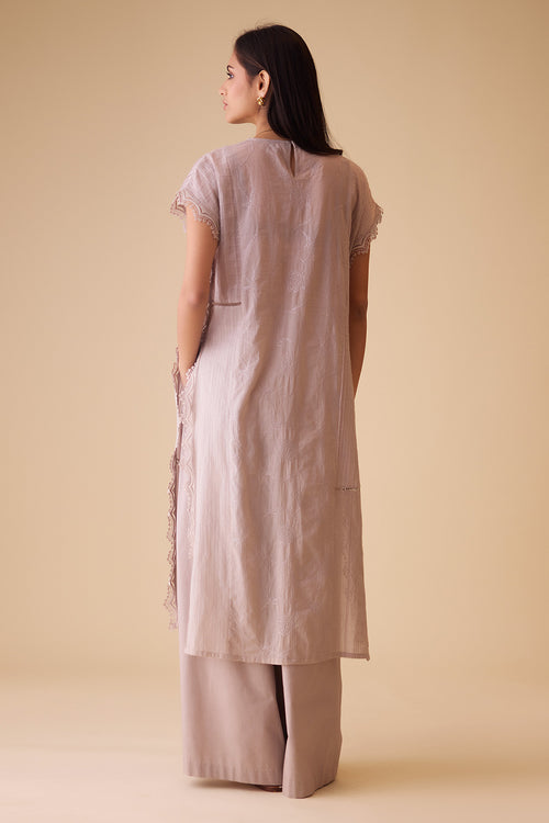 Beige Delna Co-ord Set