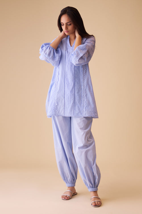 Blue Cecile Co-ord Set