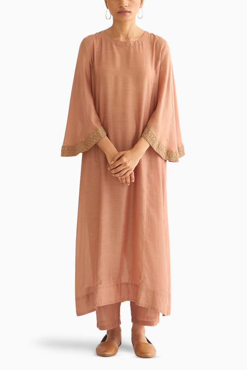 Urmi Old Rose Kurta Set