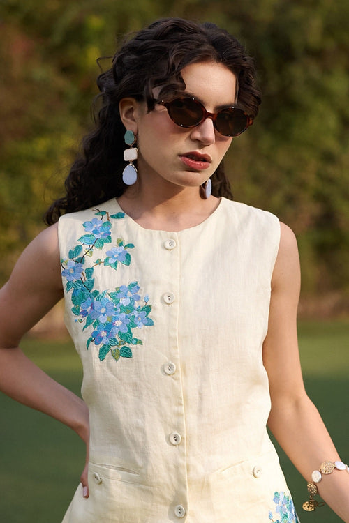Butter Yellow Sweet Pea Shorts Set