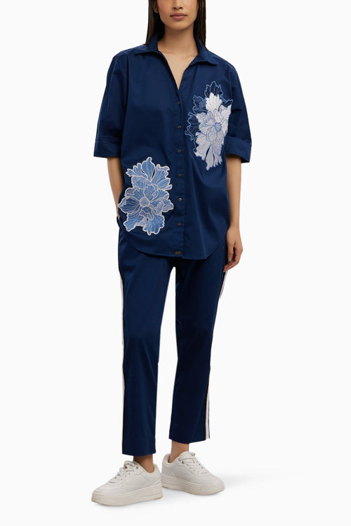 Midnight Applique Flower Co-ord Set