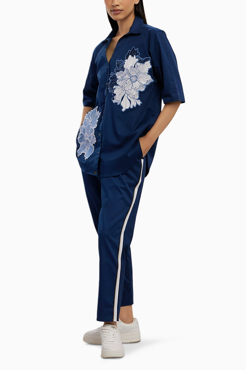 Midnight Applique Flower Co-ord Set