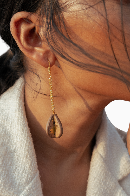 Gold Drape Danglers