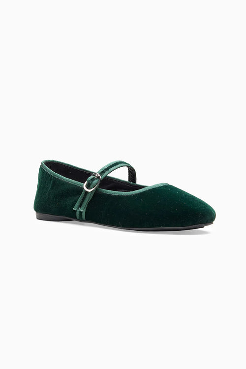 Velveteen Green Ballerina