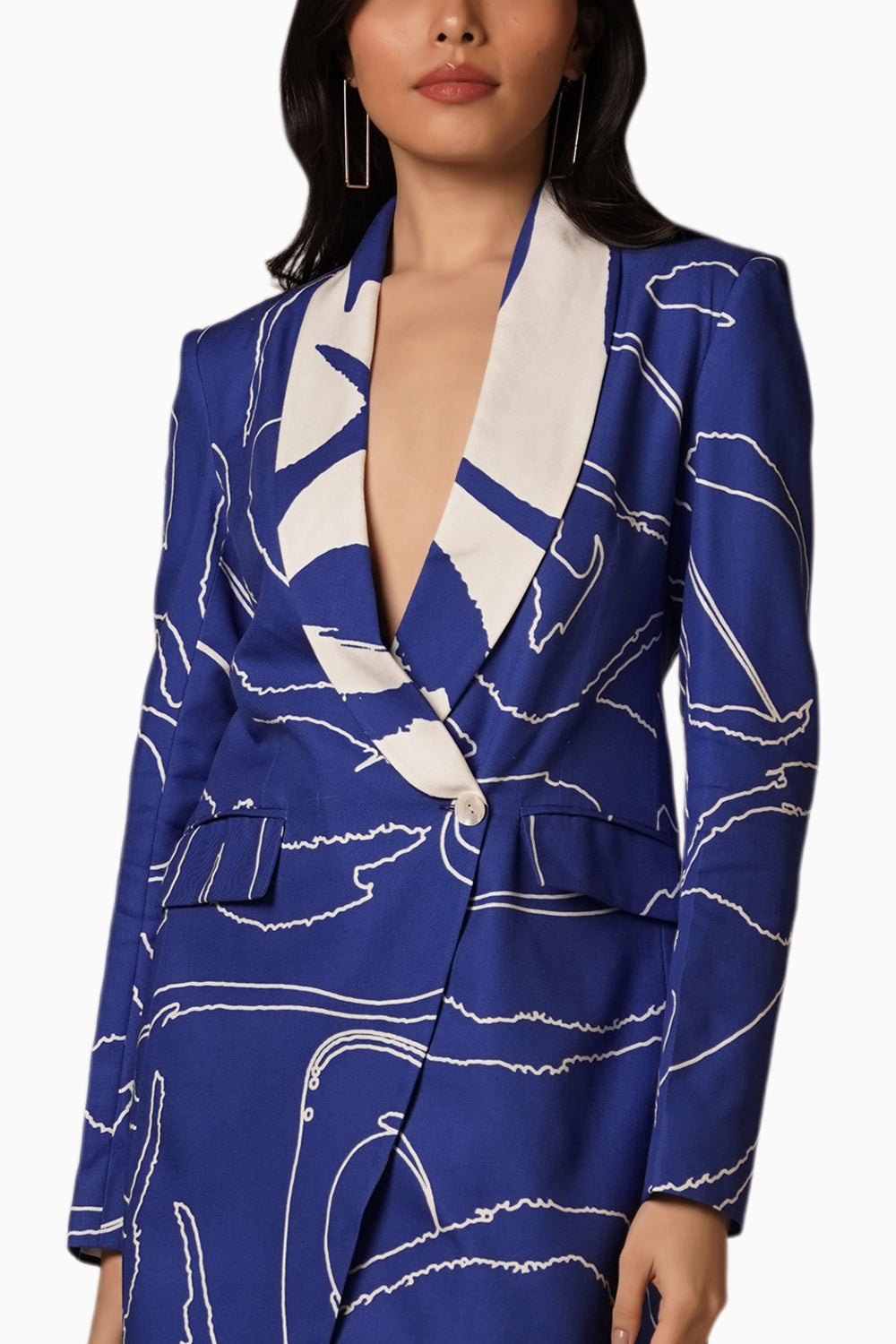 Cari Asymmetrical Blazer Dress