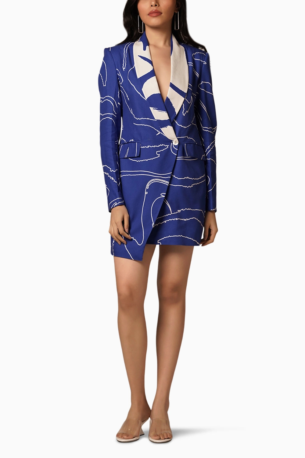 Cari Asymmetrical Blazer Dress