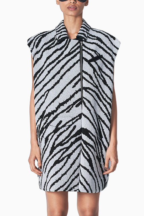 Zeeba Black And White Dress