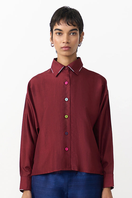 Play Burgundy Blouse
