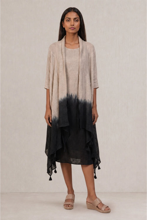 Black Stone Pyramid Ombre Mykonos Dress Set