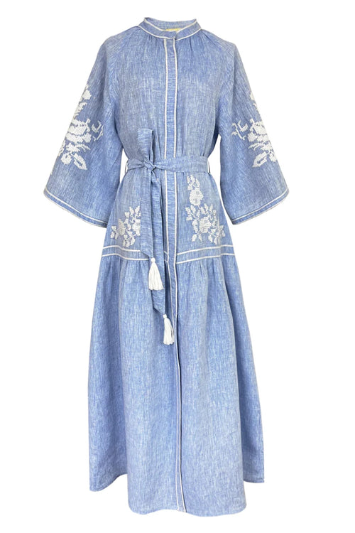 Light Denim Swan Dress