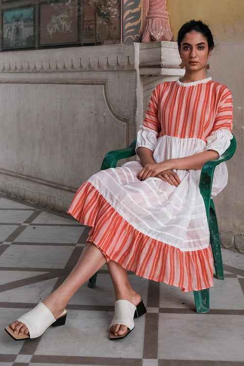 Trellis Gathers Tunic Co-ord Set