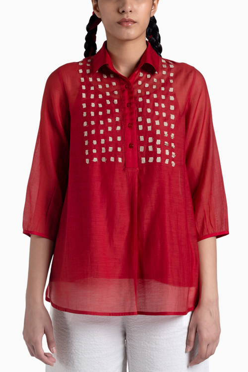 Heba Red S Top
