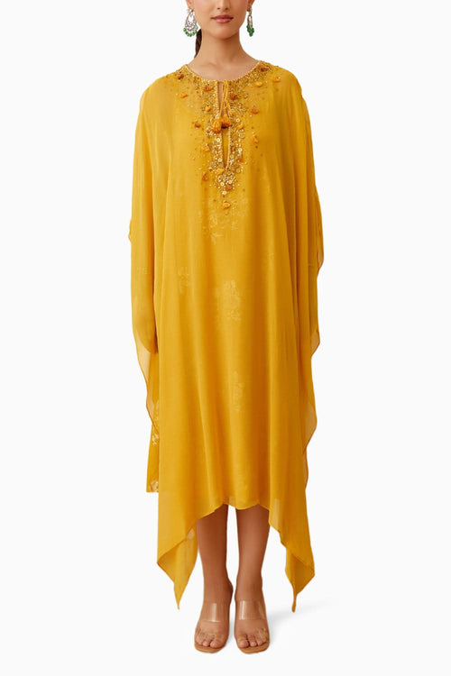 Ochre Long Kaftan