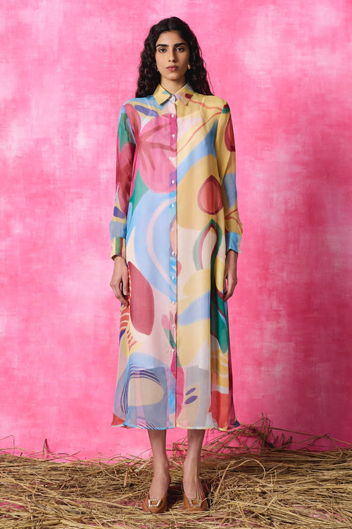 Gardenia Asymmetrical Dress