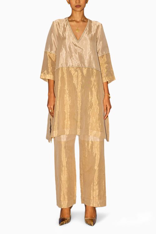 Linework Embroidered Kurta Set