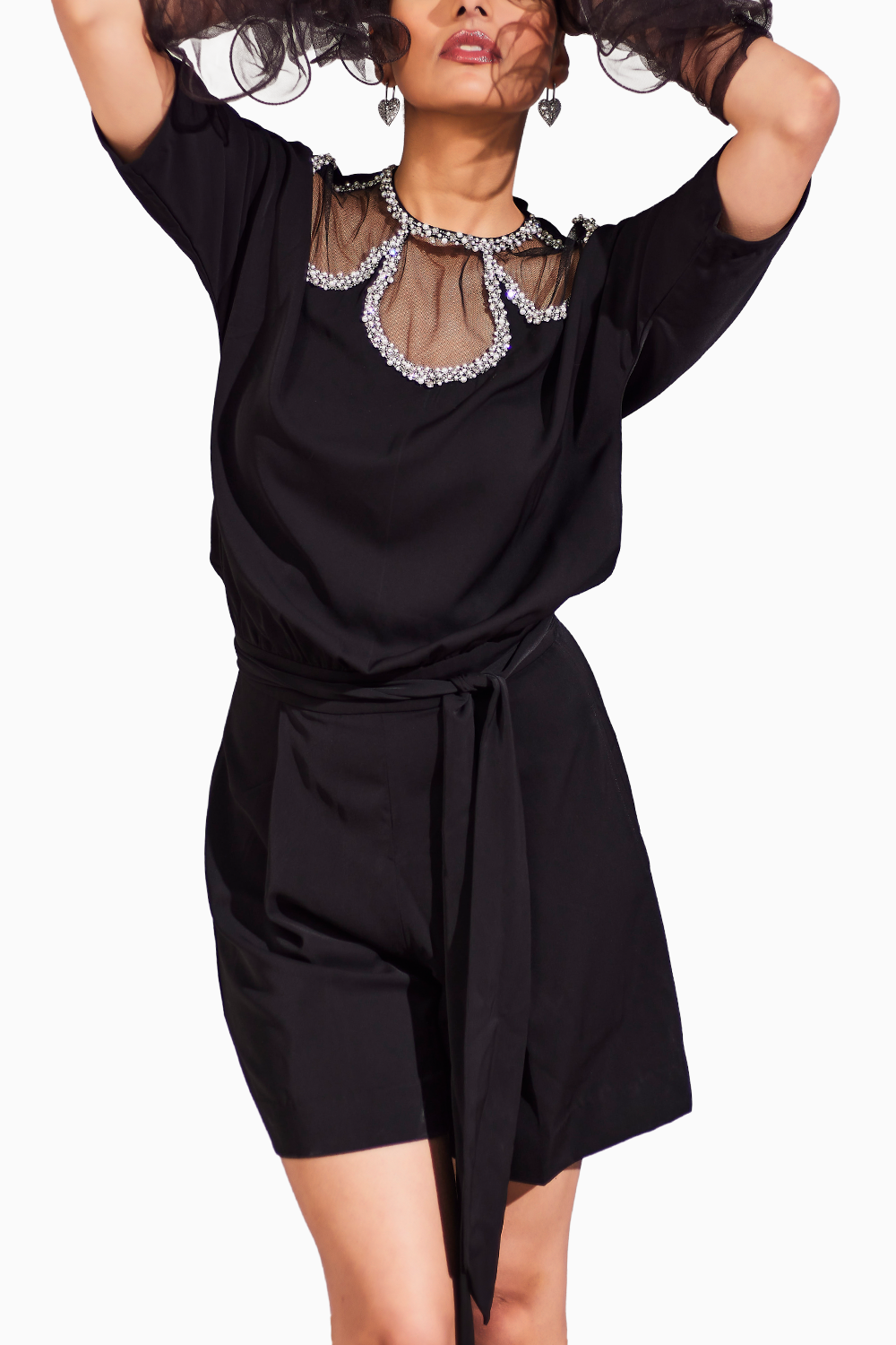 Black Heliey Romper