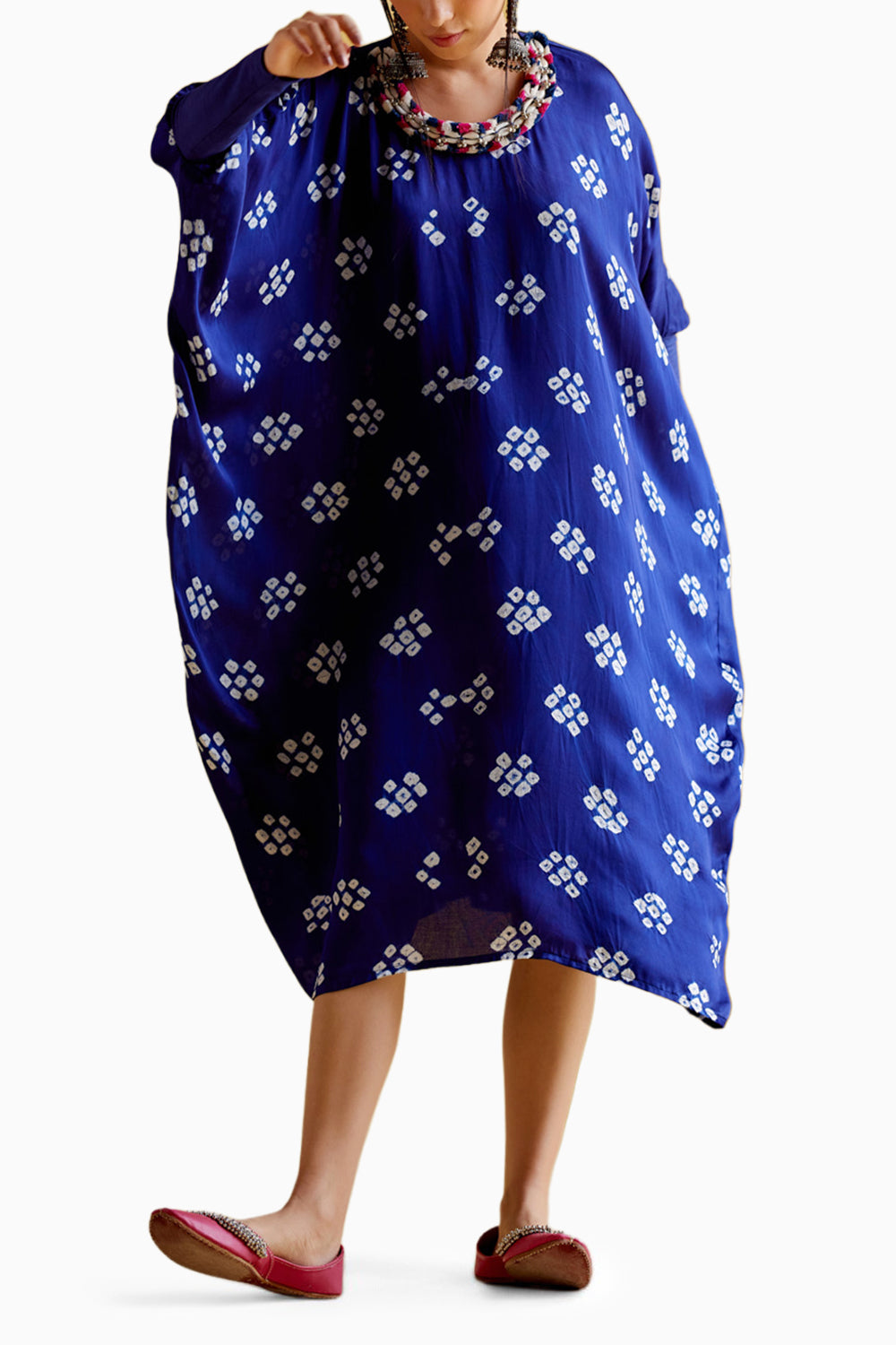 Annapoorna Blue Bandhini Kaftan