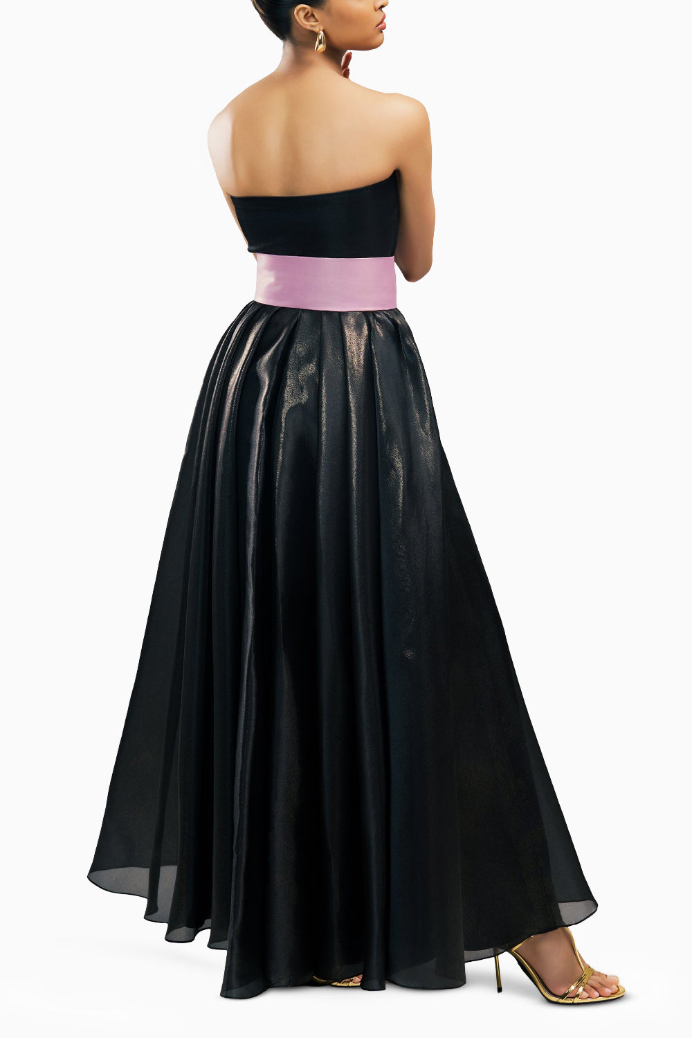 Odin Strapless Dress With A Rose Belt