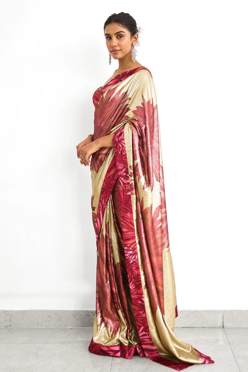 Golden Hour Sequins Sari Blouse Set