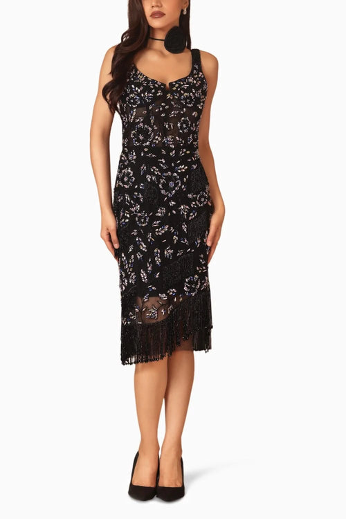 Crystal Fringe Dress