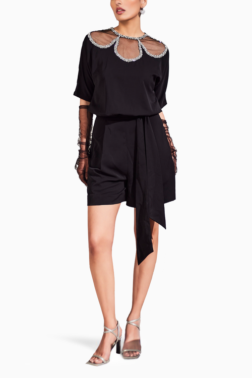 Black Heliey Romper