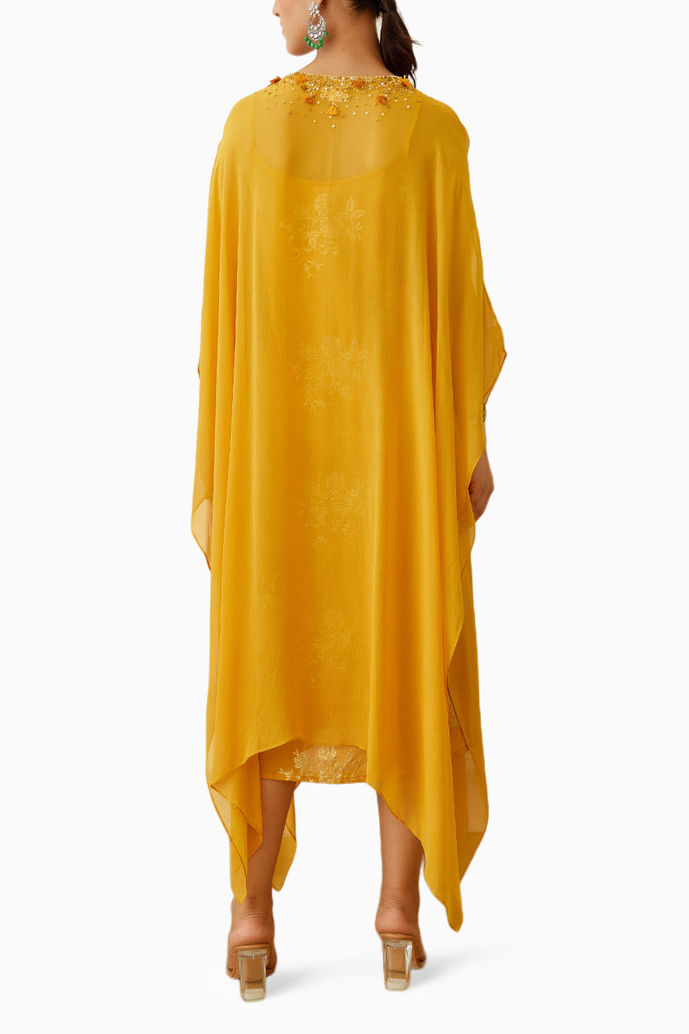 Ochre Long Kaftan