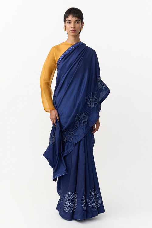 Bindhu Navy Saree