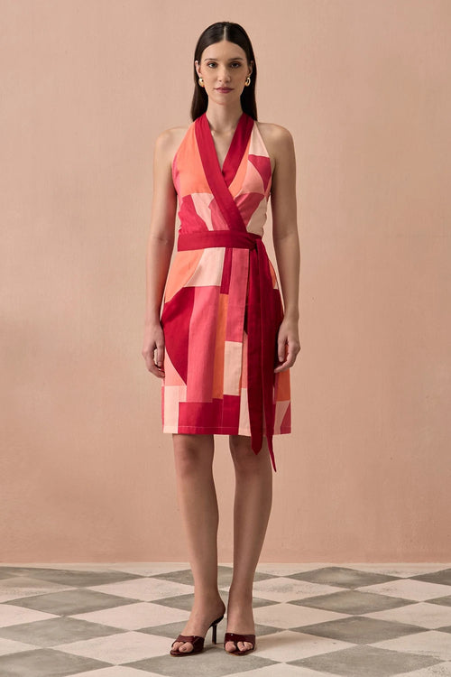 Blush Bordeaux Short Dress