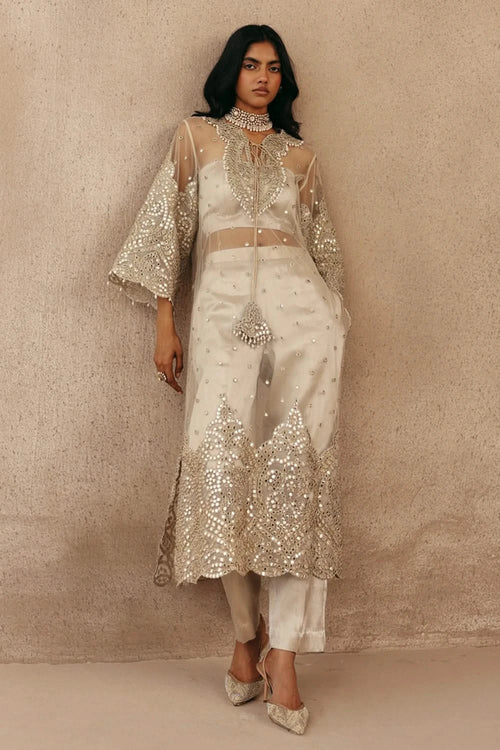 Brocade Cigarette Pants