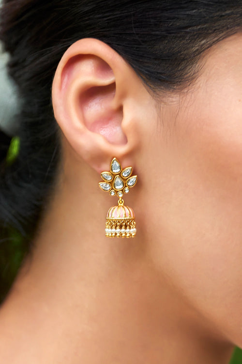 Gulmohar Jhumkis