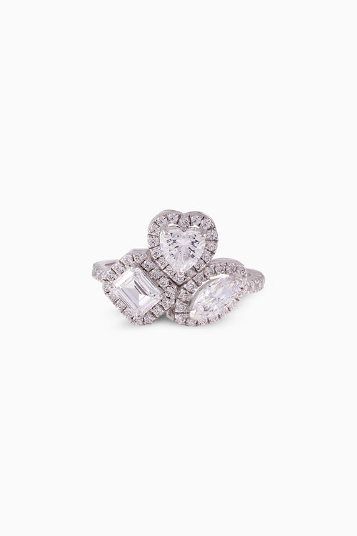 Solstice Three-Stone Ring