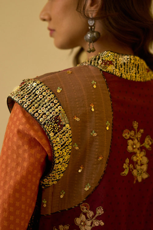 Rekha Kurta and Kumud Pant with Pihu Dupatta and Usha Gilet