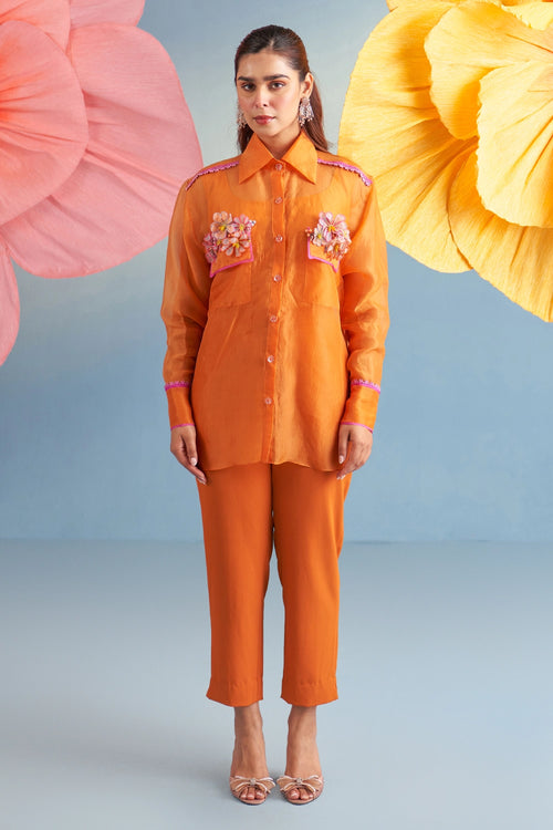 Orange Chloe Co-ord Set